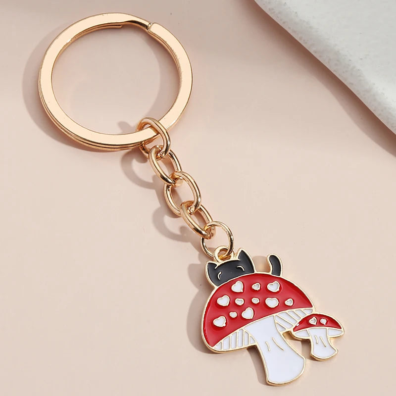 Red Mushroom Keychain