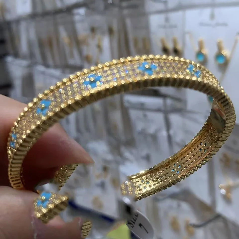 Cubic Zirconia Bangle Bracelet